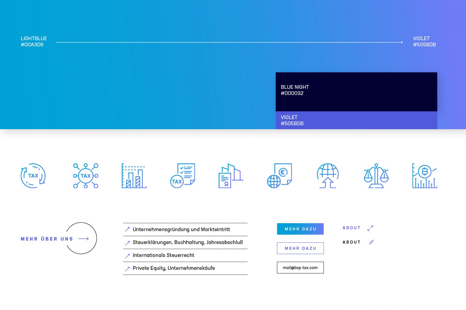 Darstellung Corporate Design, Farben und Logo