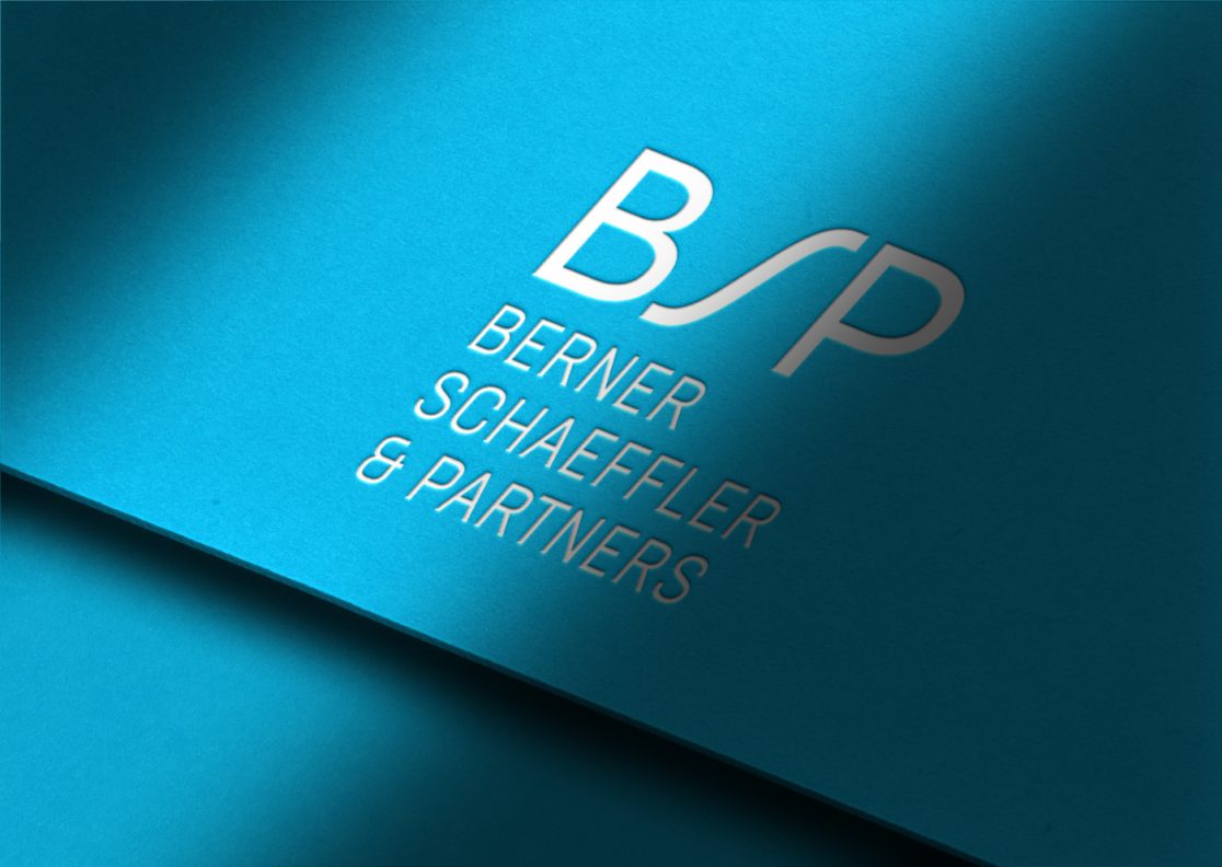 Darstellung Visitenkarte mit Prägung