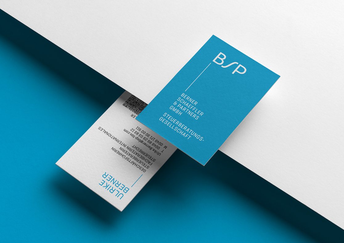 Darstellung Visitenkarte