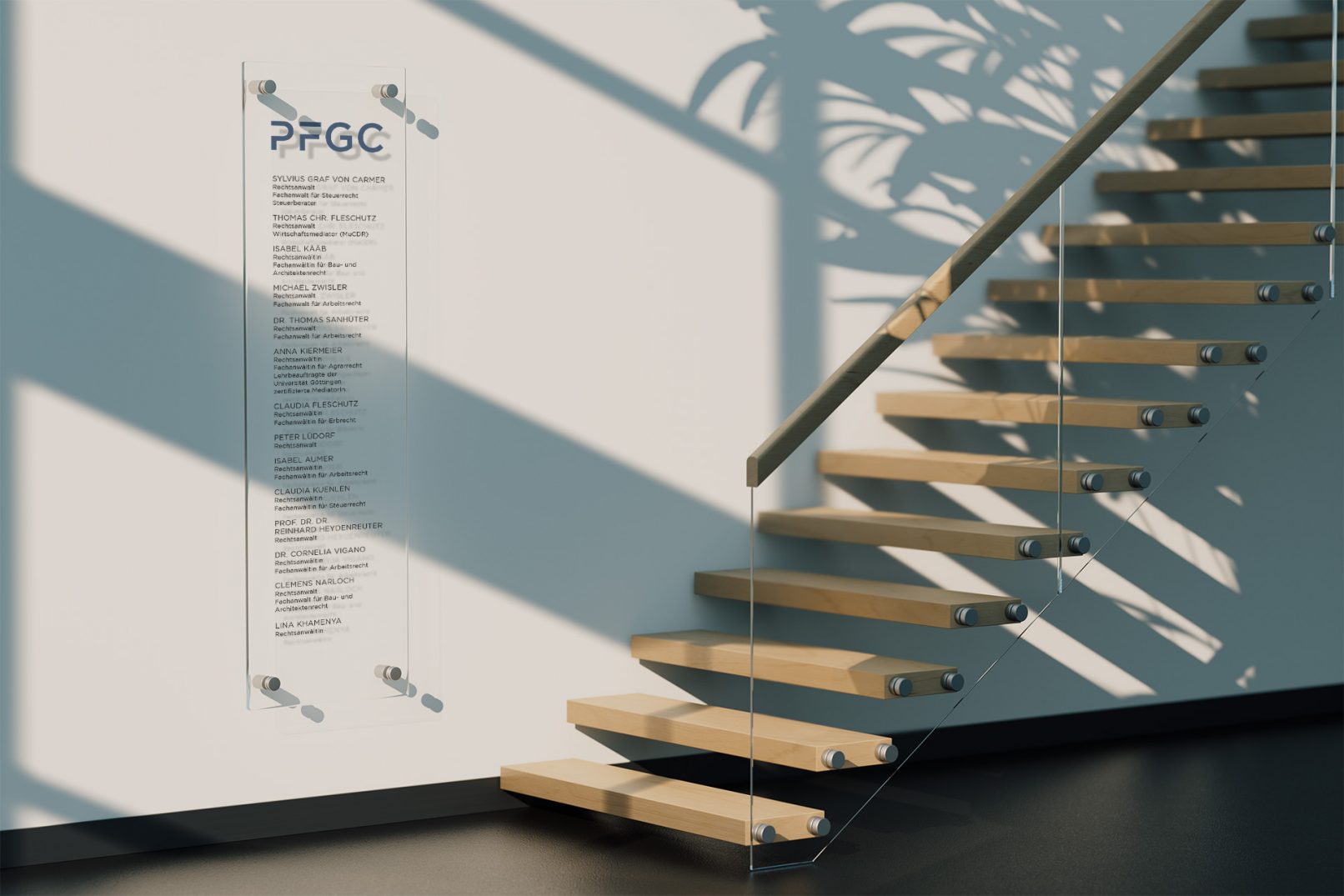 Wegweiser im Kanzleigebäude